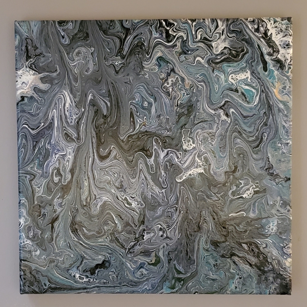 Acrylic Fluid Art on Canvas